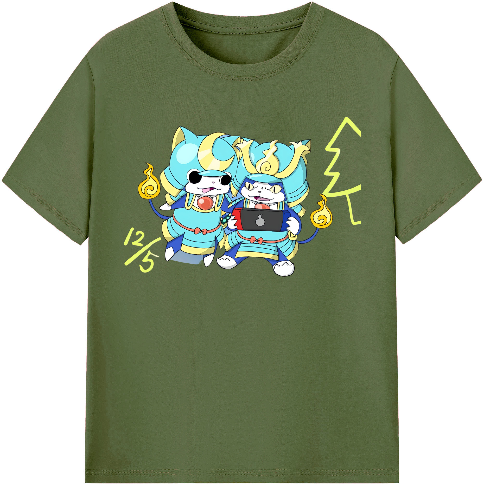 （画像用） 妖怪ウォッチ Yo-kai Watch 綿100％半袖Tシャツ（フロントプリント）